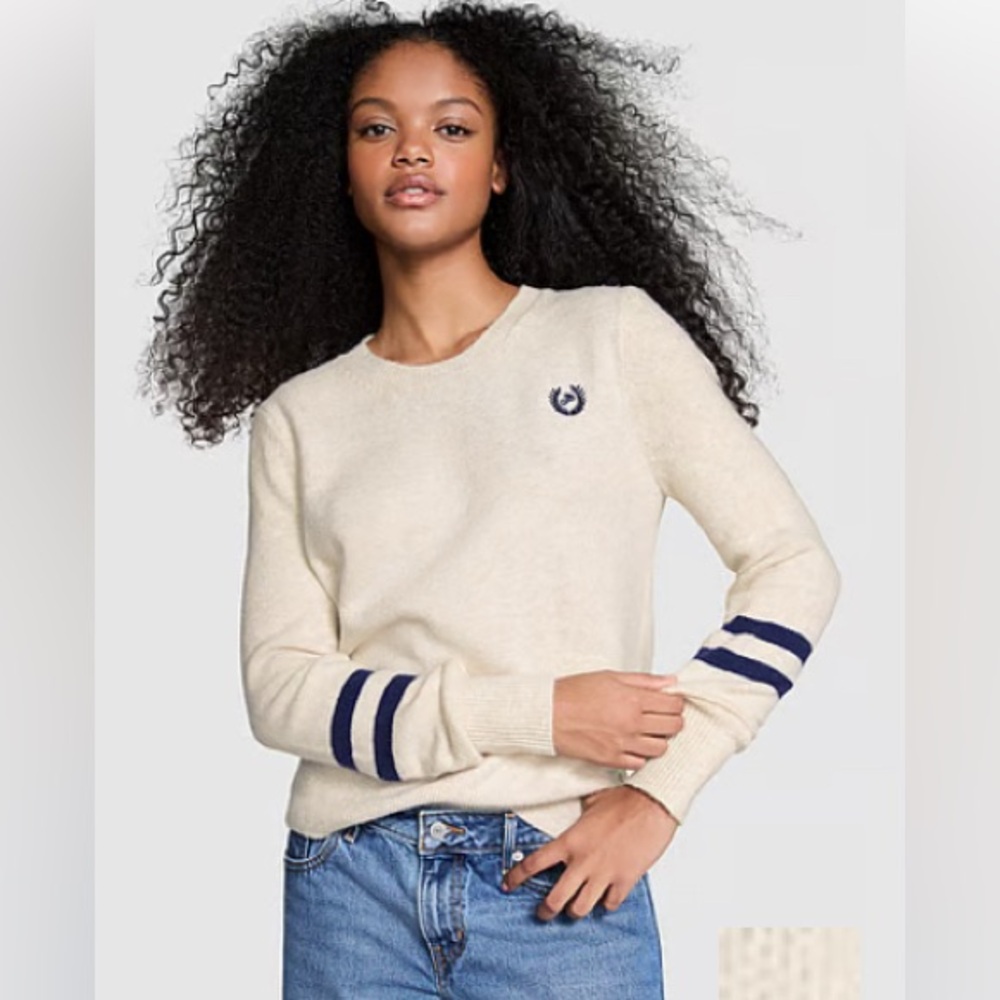 NWT PINK Crewneck Sweater and Ivy Fleece Straight-Leg Sweat Pants Set